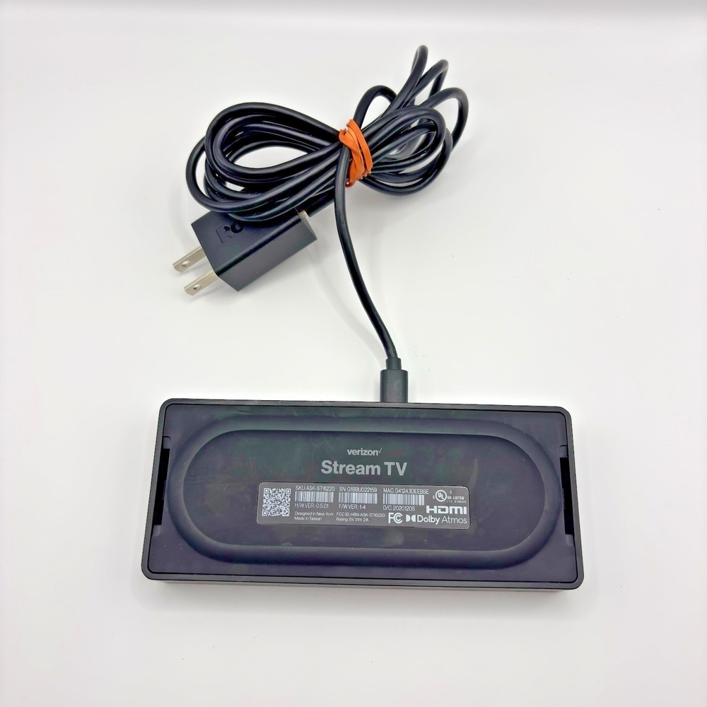 Verizon ASK-STI6220 Stream TV With Power Cord Black No Remote
